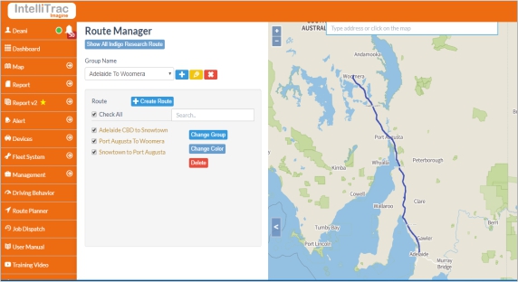 IntelliTrac Route Management Alerts
