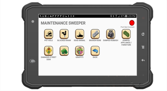 Street Sweeper  Mobile Data Terminal